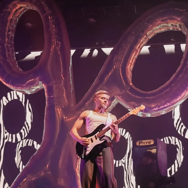 Scissor Sisters' Inflatable of Giant Iridescent Scissors
